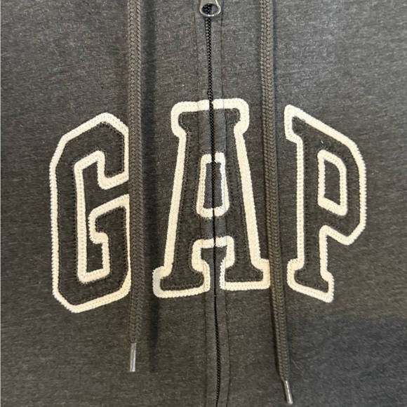 GAP Womans Dark Gray Zip-Up Hoodie - Picture 2 of 5